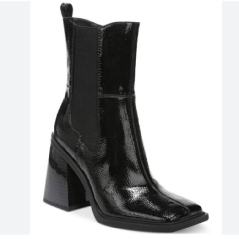 CIRCUS by Sam Edelman Chelsea Style Black Patent Boots size 6
